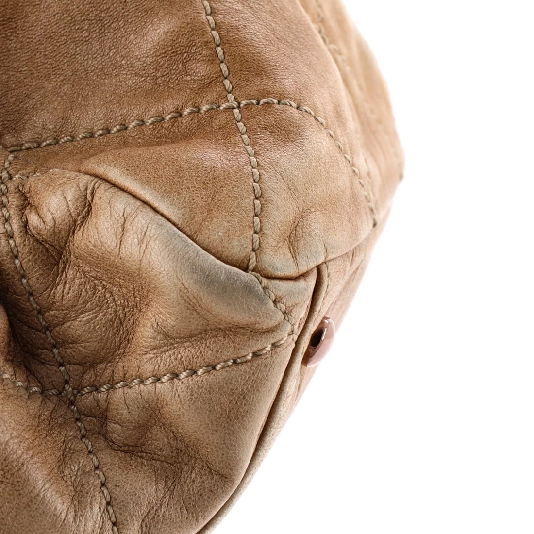 Lambskin Chanel Cloudy Bundle Bowler Bag Quilted - 6