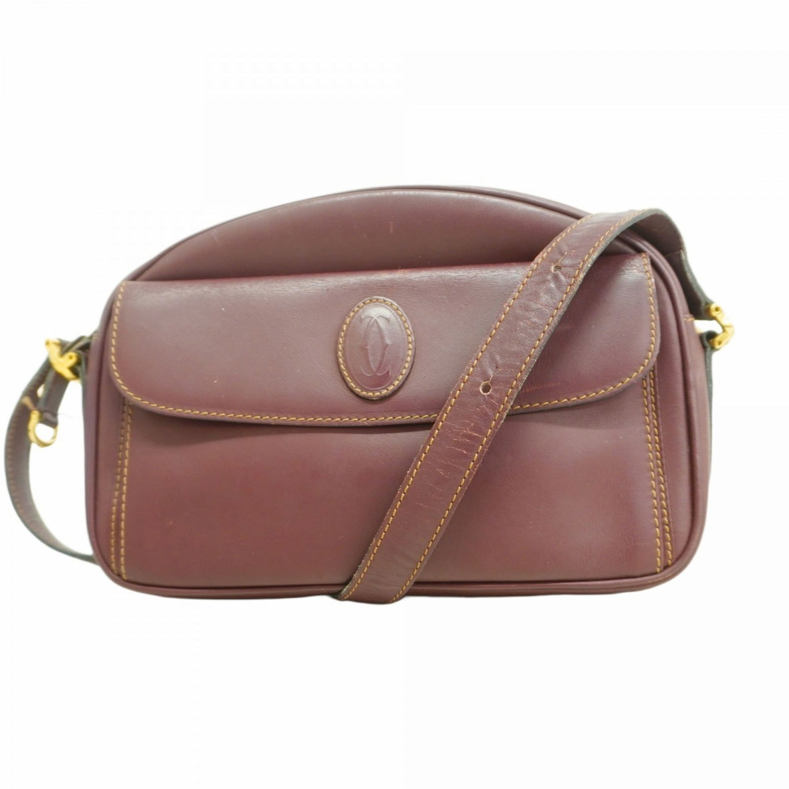 Leather Cartier Shoulder Bag (1 of 13)