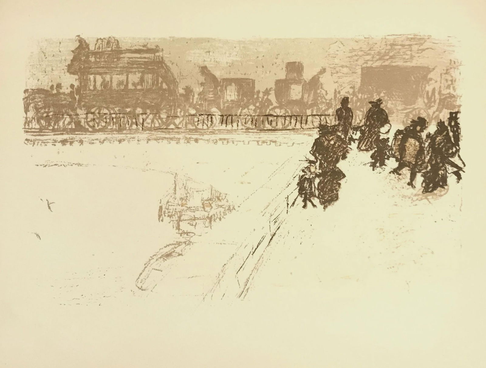 Lithograph - Pierre Bonnard - Le Pont des Arts - Bonnard Lithographe - 5