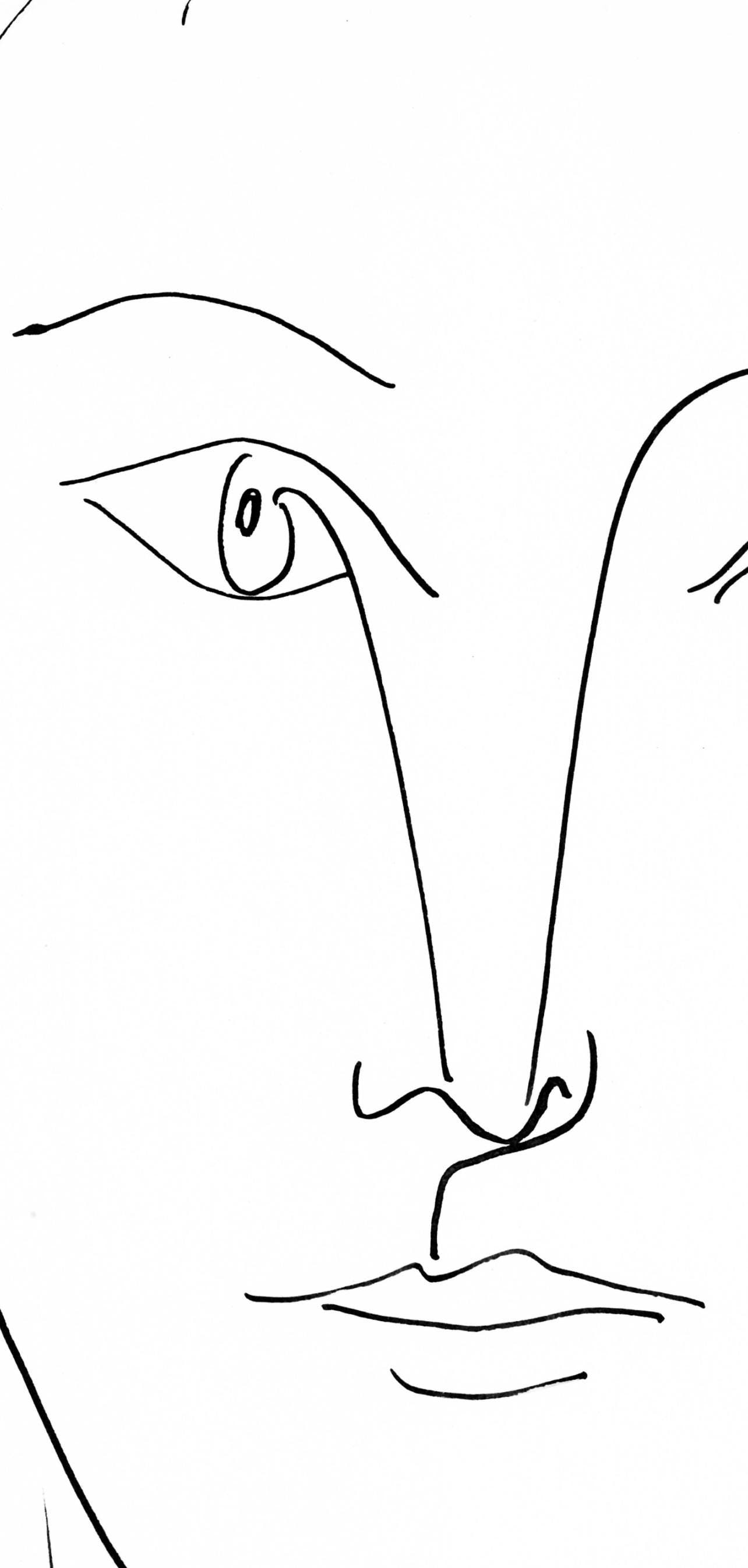 Collotype - Pablo Picasso - Visage fminin - de face (Cramer 84; Johnson/ Stein 77) - 40 dessins de - 6