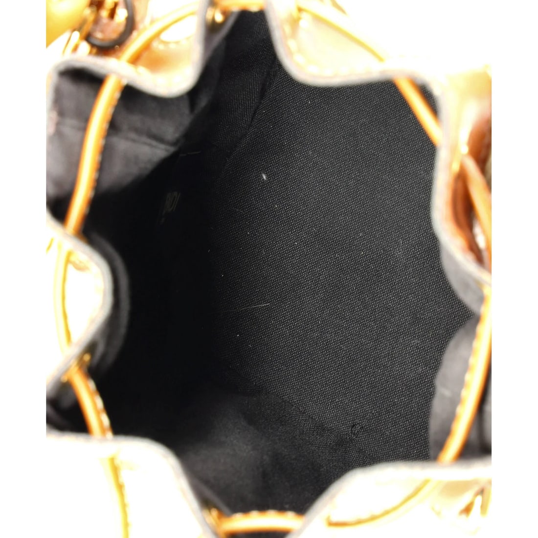 Mini Fendi Woven Handle Mon Tresor Bucket Bag Zucca Embroidered Canvas - 5