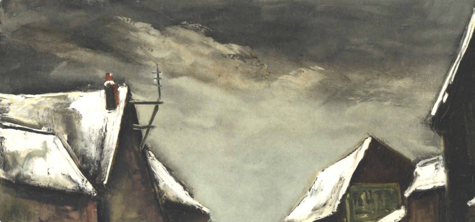 Lithograph - Maurice de Vlaminck - Allainville sous la neige - Vlaminck - Signed - 3