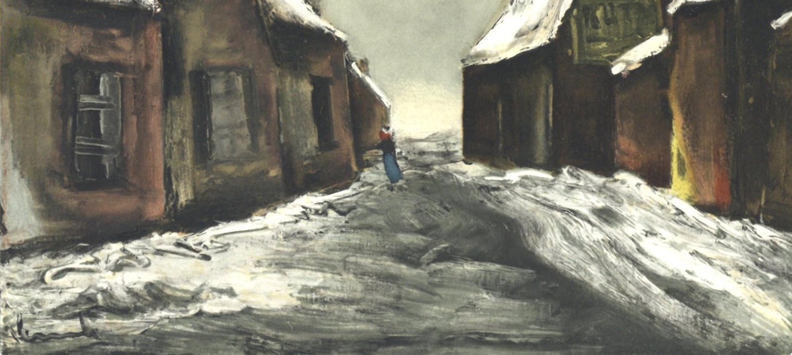 Lithograph - Maurice de Vlaminck - Allainville sous la neige - Vlaminck - Signed - 4