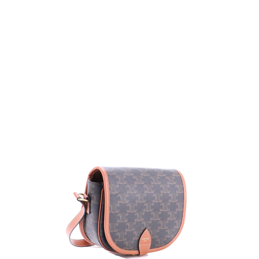 Medium Celine Folco Bag Triomphe Coated Canvas - 2