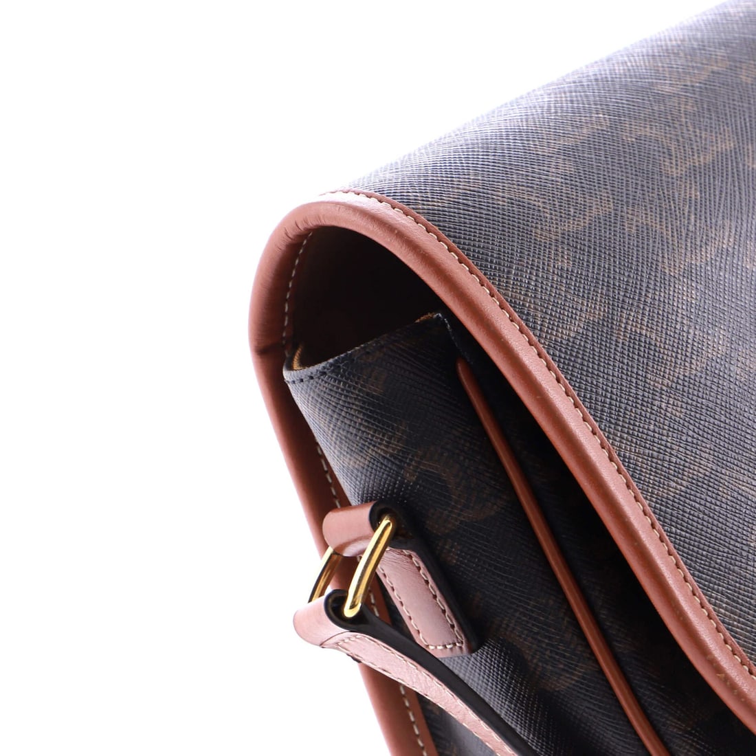 Medium Celine Folco Bag Triomphe Coated Canvas - 7