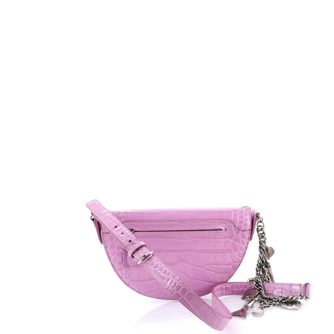 XXS Balenciaga Souvenir Belt Bag Crocodile Embossed Leather - 3