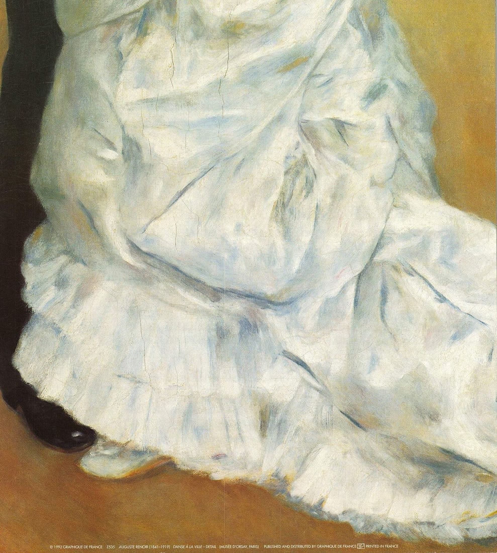 Lithograp PIERRE-AUGUSTE RENOIR La Danse A Ville (Detail) 53.25" x 17.75" Offset - 4