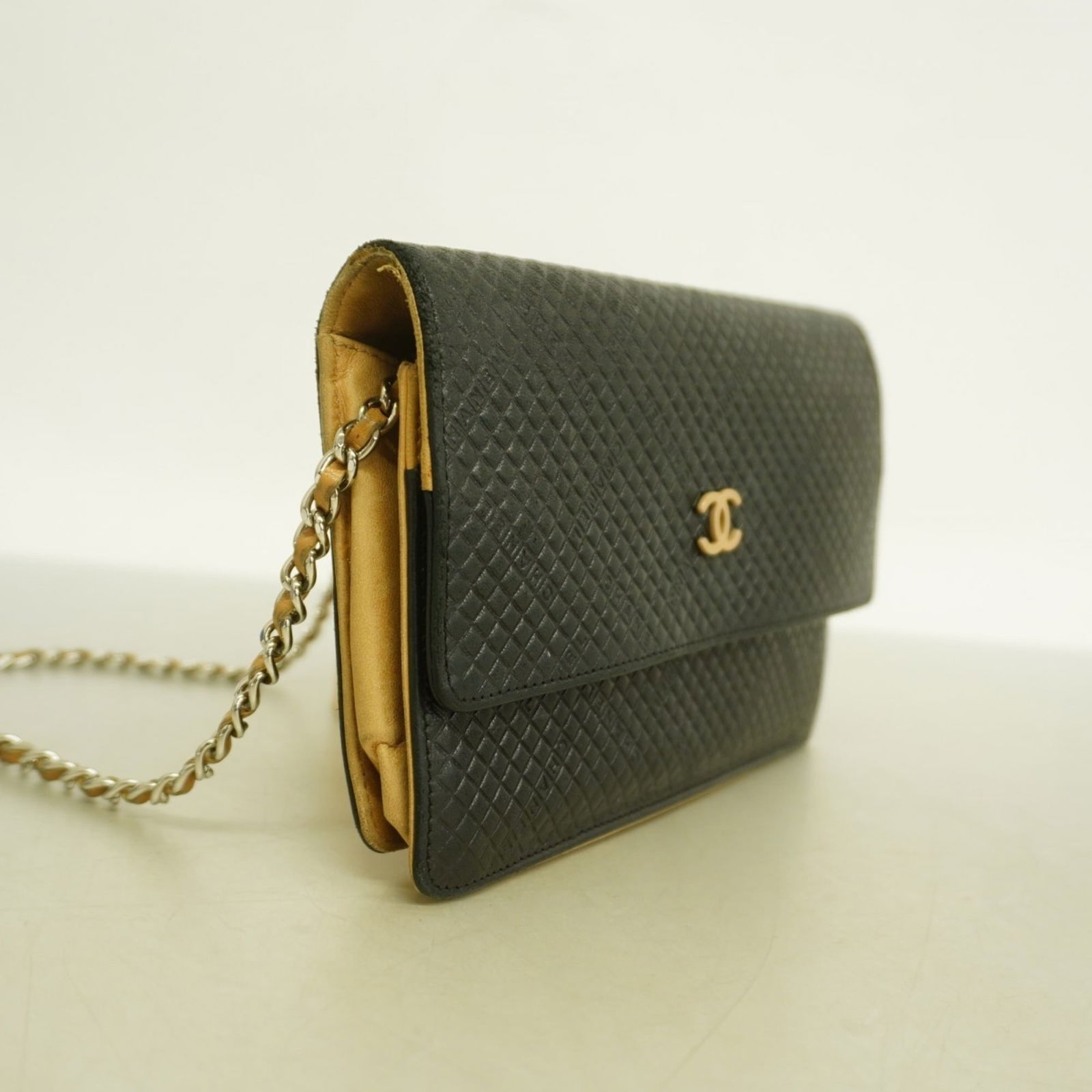 Leather Chanel Chain/ Shoulder Wallet - 2