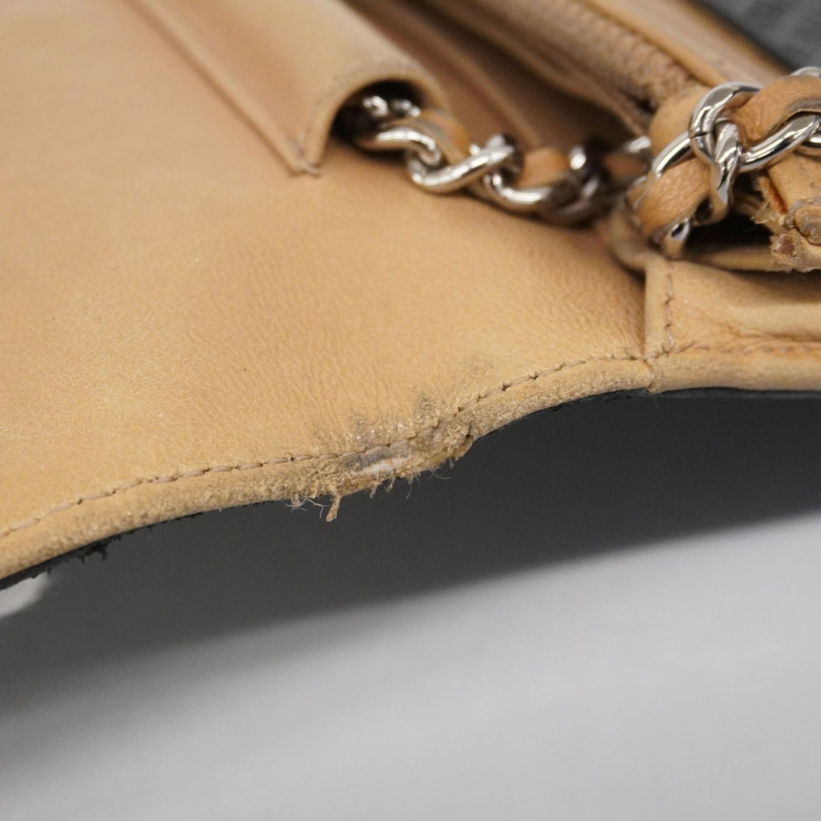Leather Chanel Chain/ Shoulder Wallet - 6