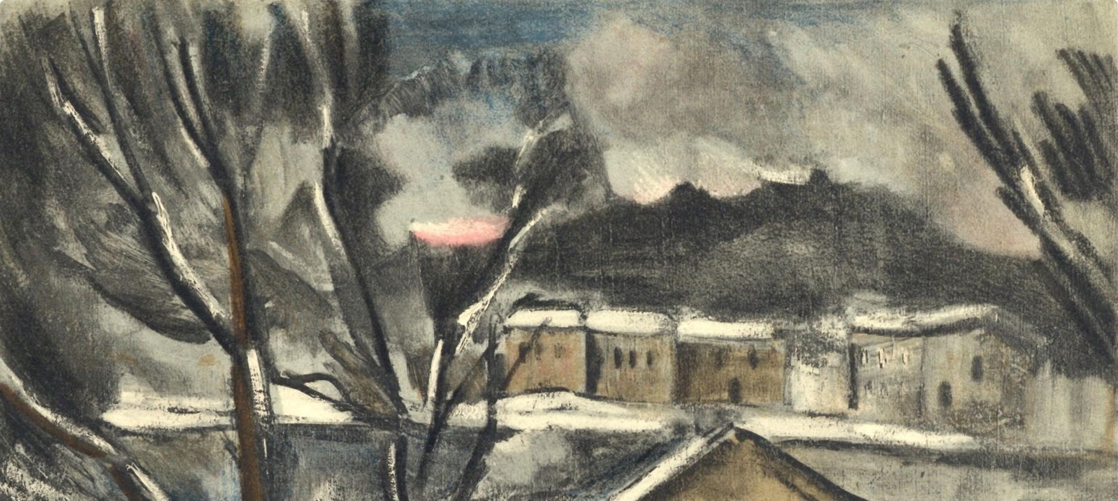 Lithograph - Maurice de Vlaminck - Paysage d'hiver - Vlaminck - Signed - 4