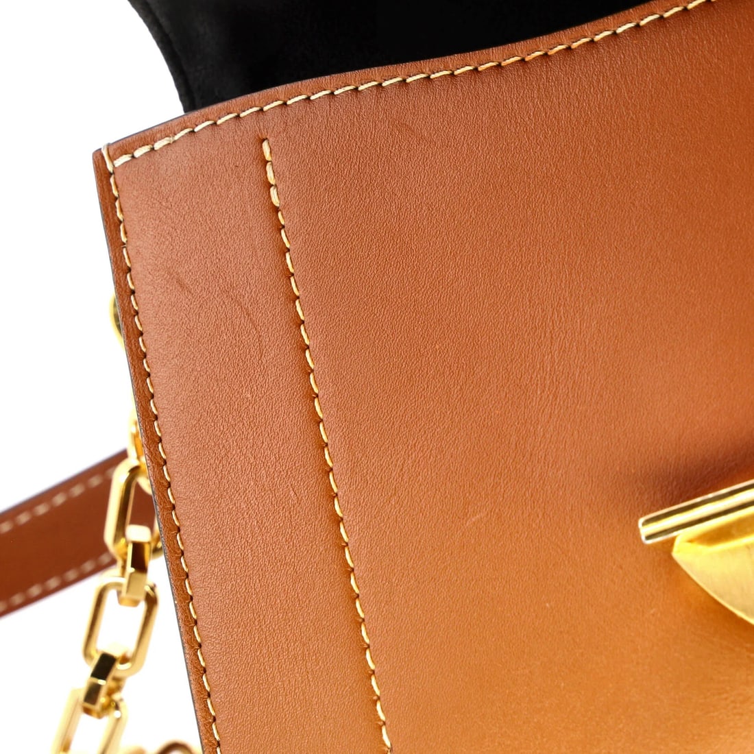 Canvas Louis Vuitton Biface Handbag Leather and Reverse Monogram - 8