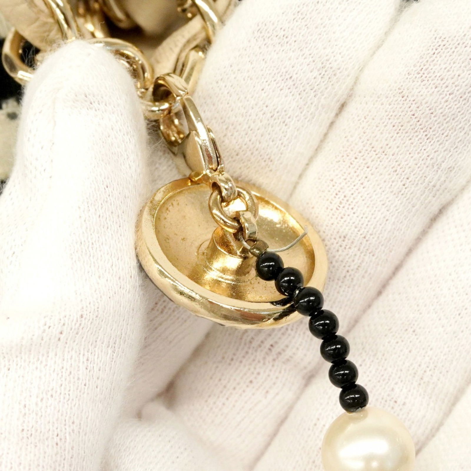 Cotton Chanel Shoulder Bag - 10