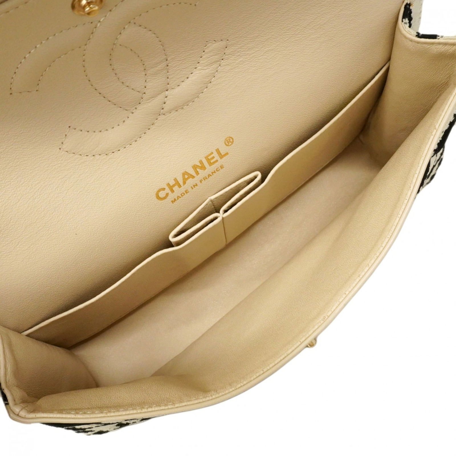 Cotton Chanel Shoulder Bag - 4