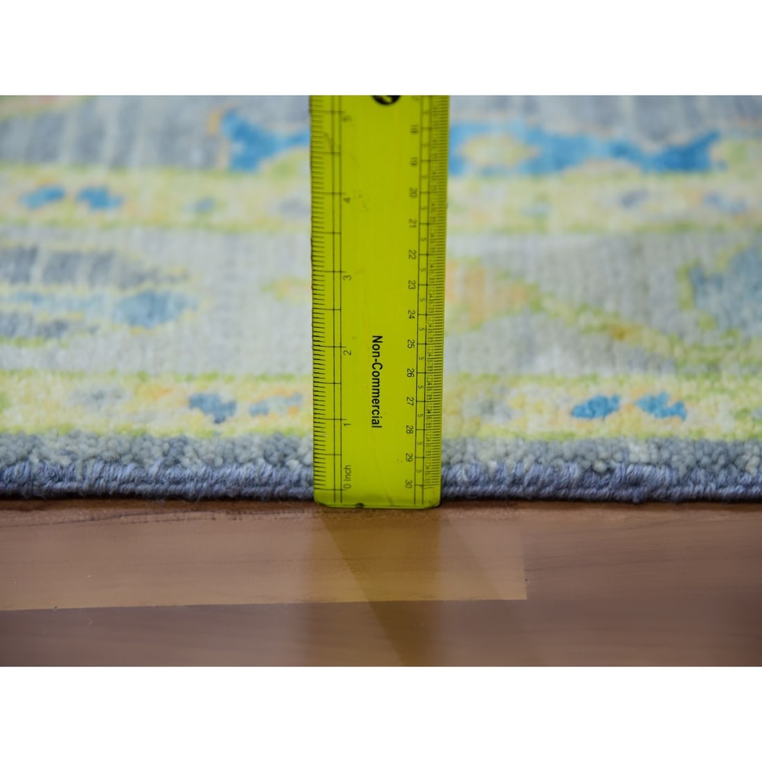 Rug 2'10"x15'7" Gray Oushak Weave and Design Hand Knotted Wool XL Runner - 6