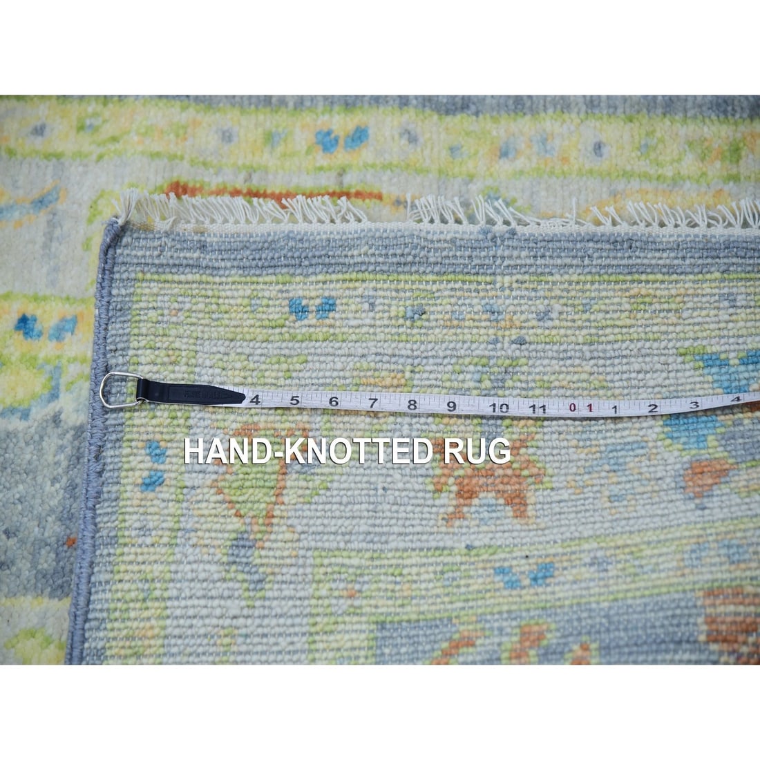 Rug 2'10"x15'7" Gray Oushak Weave and Design Hand Knotted Wool XL Runner - 7