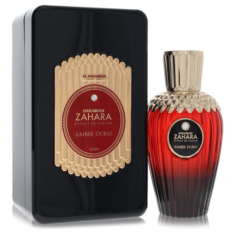 Spray Al Haramain Zahara Amber Dubai Cologne By Al Haramain Extrait De Parfum: Spray Al Haramain Zahara Amber Dubai Cologne By Al Haramain Extrait De Parfum This listing features Spray Al Haramain Zahara Amber Dubai Cologne By Al Haramain Extrait De Parfum. Item specifics are