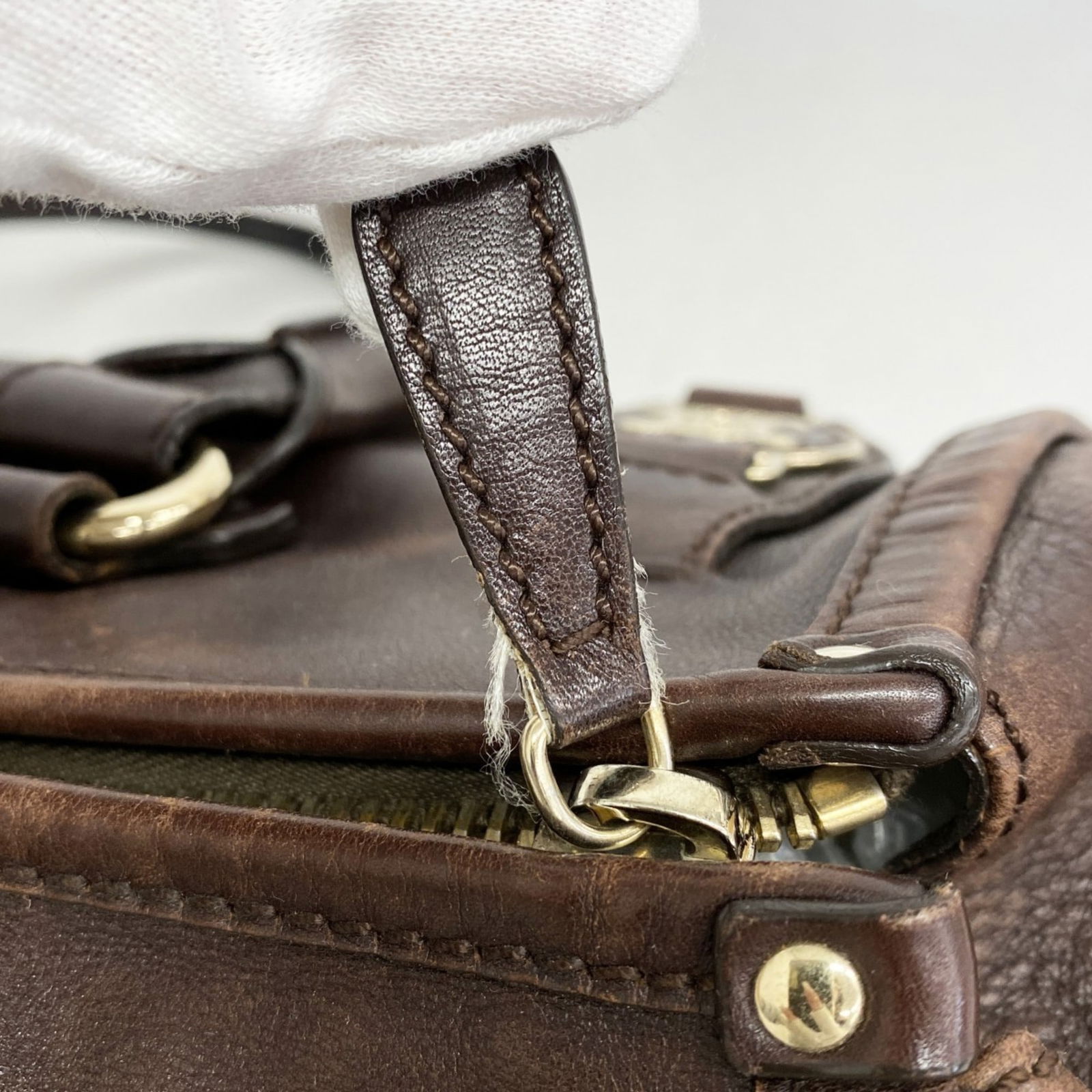 Leather Celine Handbag - 8