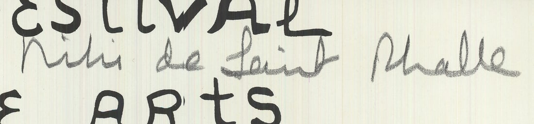 Seri NIKI DE SAINT PHALLE Eleventh New York Film Festival SIGNED 70.25" x 37.25" - 2