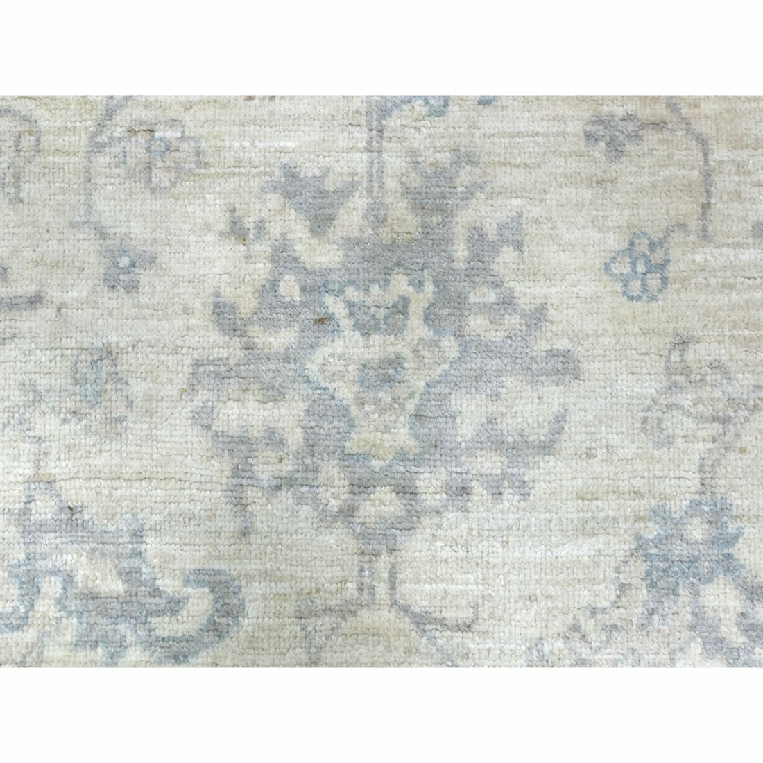 Rug 8'1"x9'8"Gray Afghan Angora Oushak Hand Knotted Natural Wool Oriental - 9