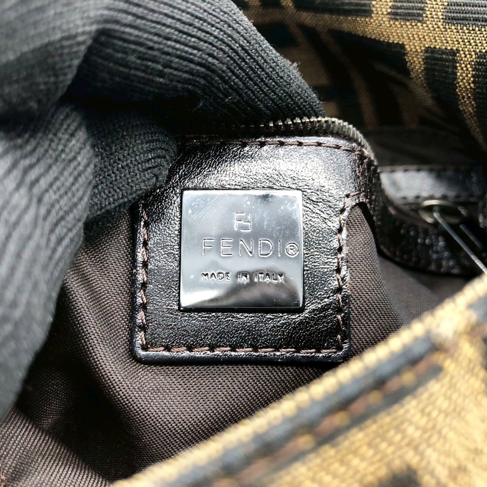 Shoulder Bag Canvas - Fendi Handbag - 14