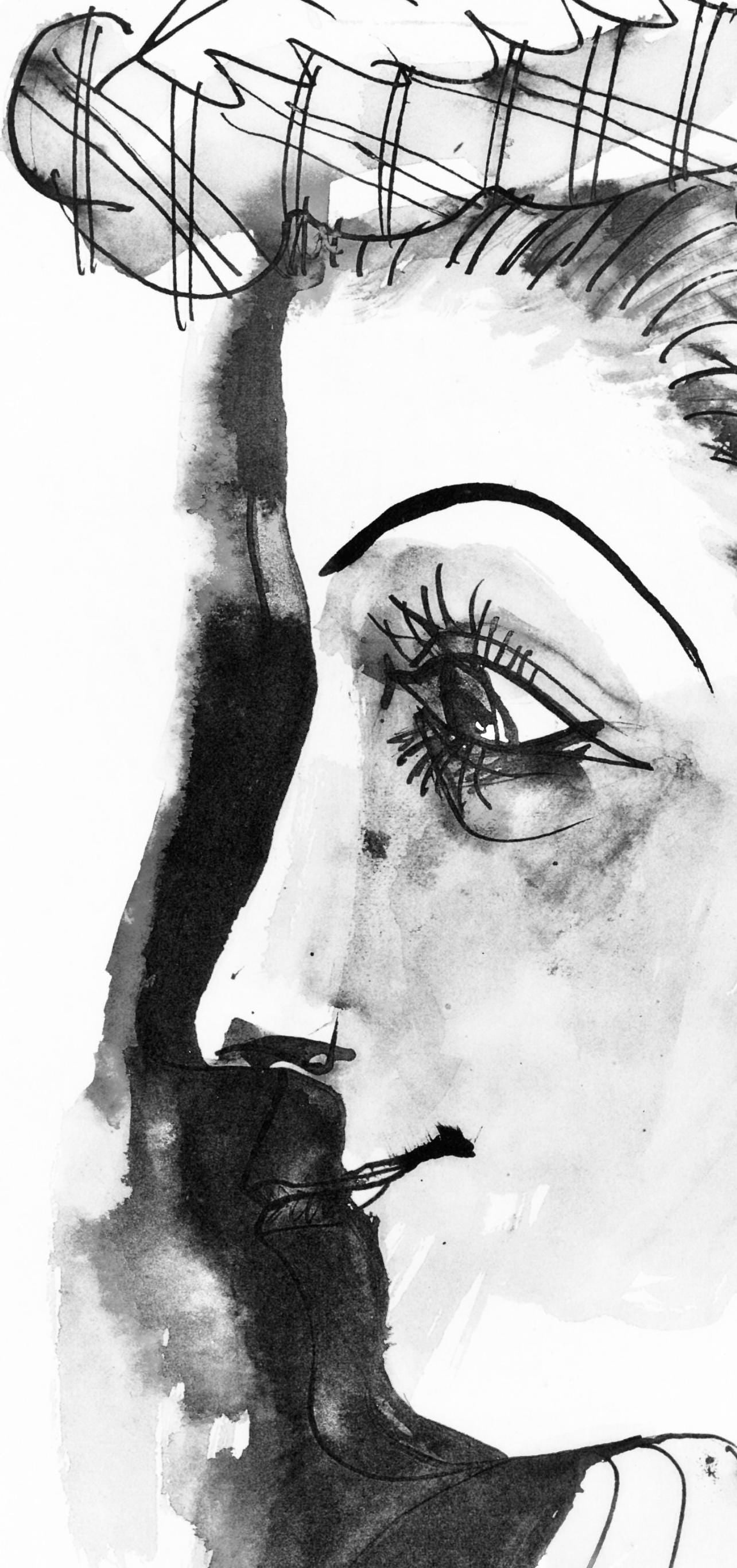 Collotype - Pablo Picasso - Profil de jeune fille en chapeau (Cramer 84; J./ S. 77) - 40 dessins de - 4