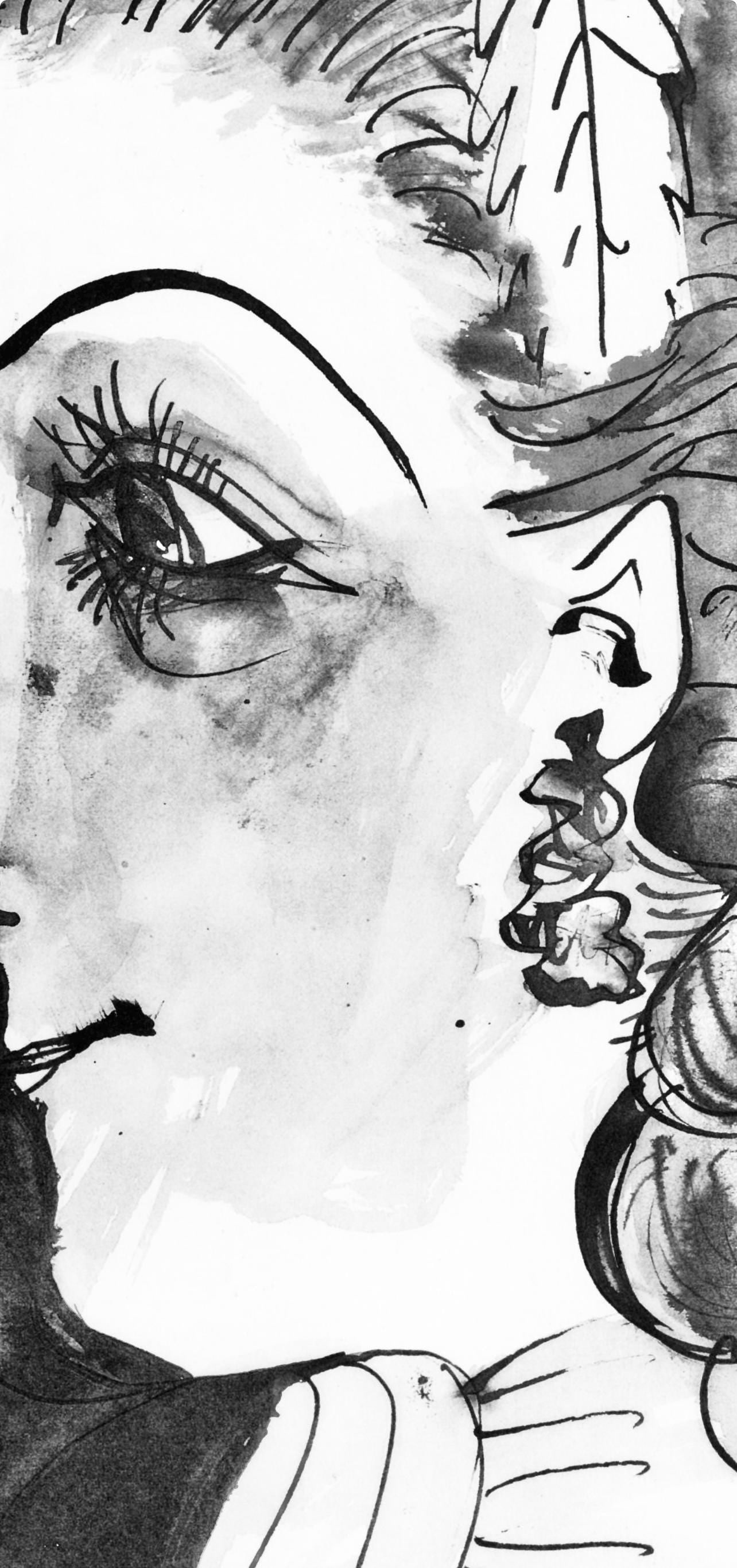 Collotype - Pablo Picasso - Profil de jeune fille en chapeau (Cramer 84; J./ S. 77) - 40 dessins de - 6