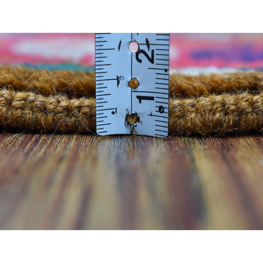 Rug 4'x6'1" All Over Design Hand Knotted Pure Wool Colorful Afghan Tribal - 5