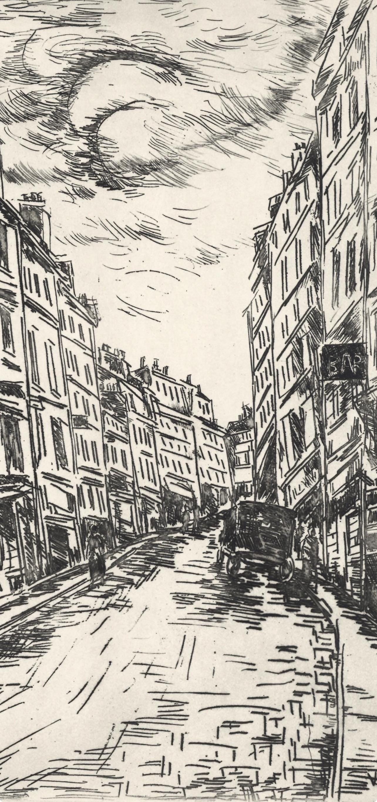 Etching - Maurice de Vlaminck - Rue de la Glacire - A La gloire Paris - 3