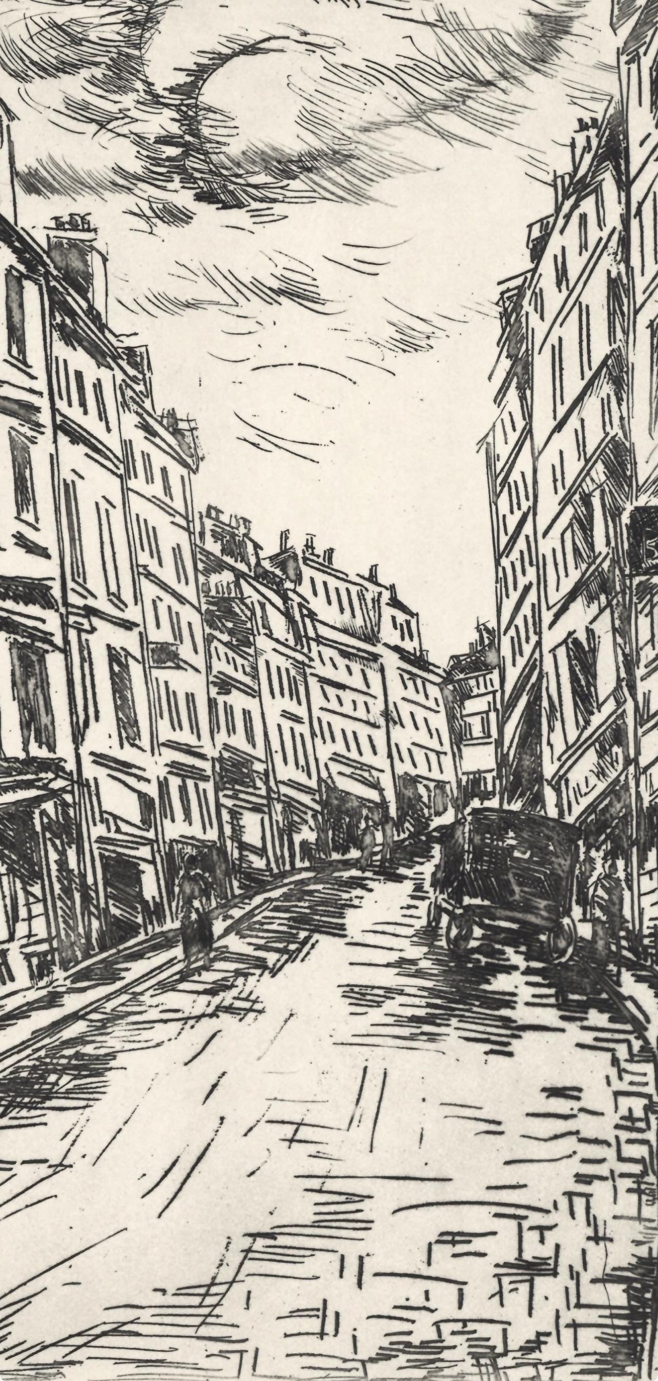 Etching - Maurice de Vlaminck - Rue de la Glacire - A La gloire Paris - 5