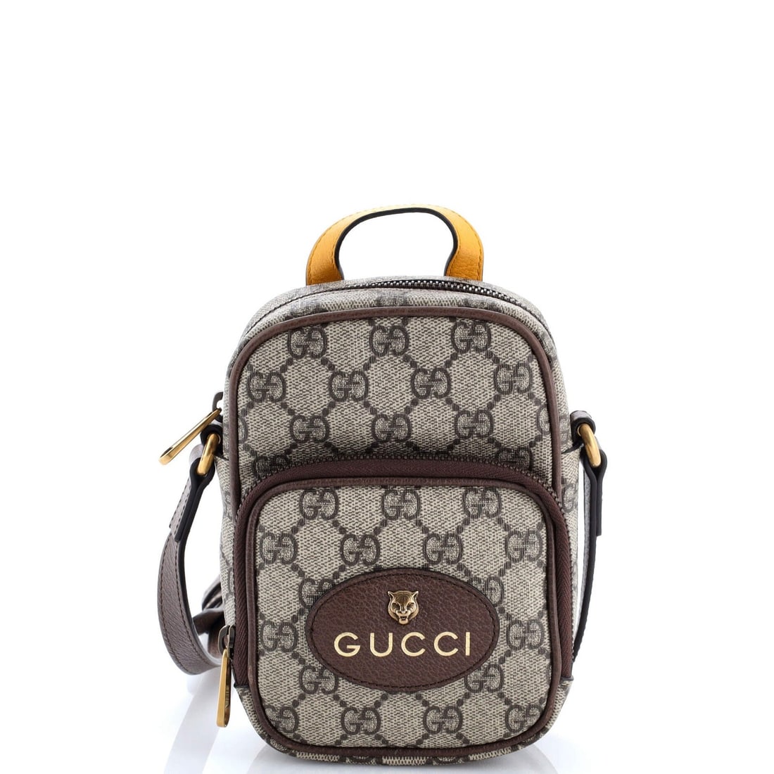 Mini Gucci Neo Vintage Top Handle Crossbody Bag GG Coated Canvas (1 of 6)