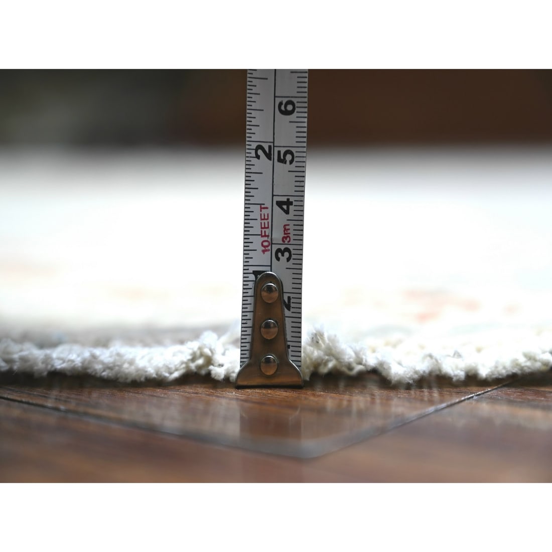 Rug 8'x8' Lexicon Ivory Afghan Peshawar Organic Wool Hand Knotted Round - 10