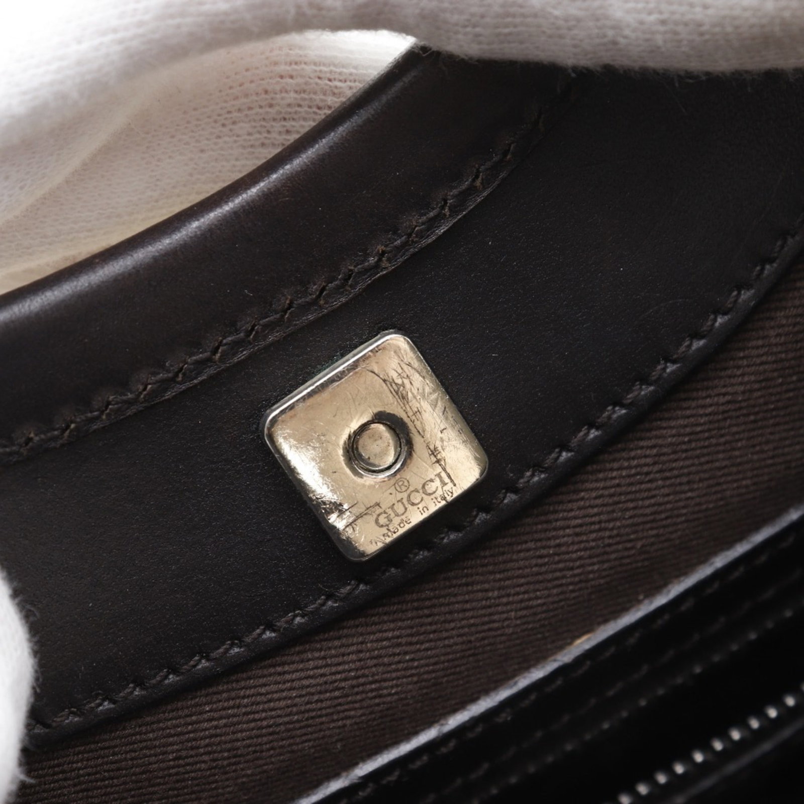Canvas Gucci Shoulder Bag Gg - 12