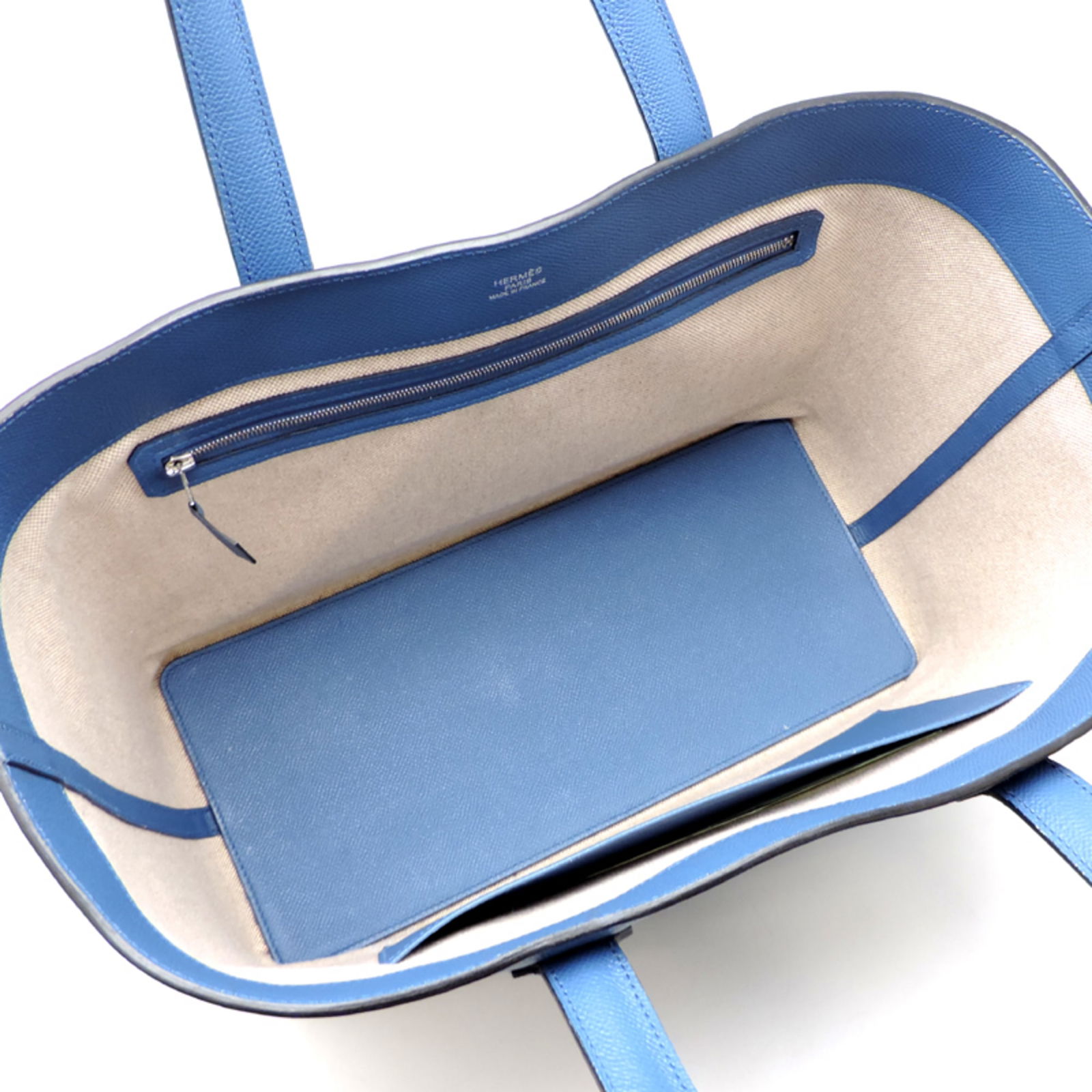 Leather Hermes Tote Bag Epsom - 6