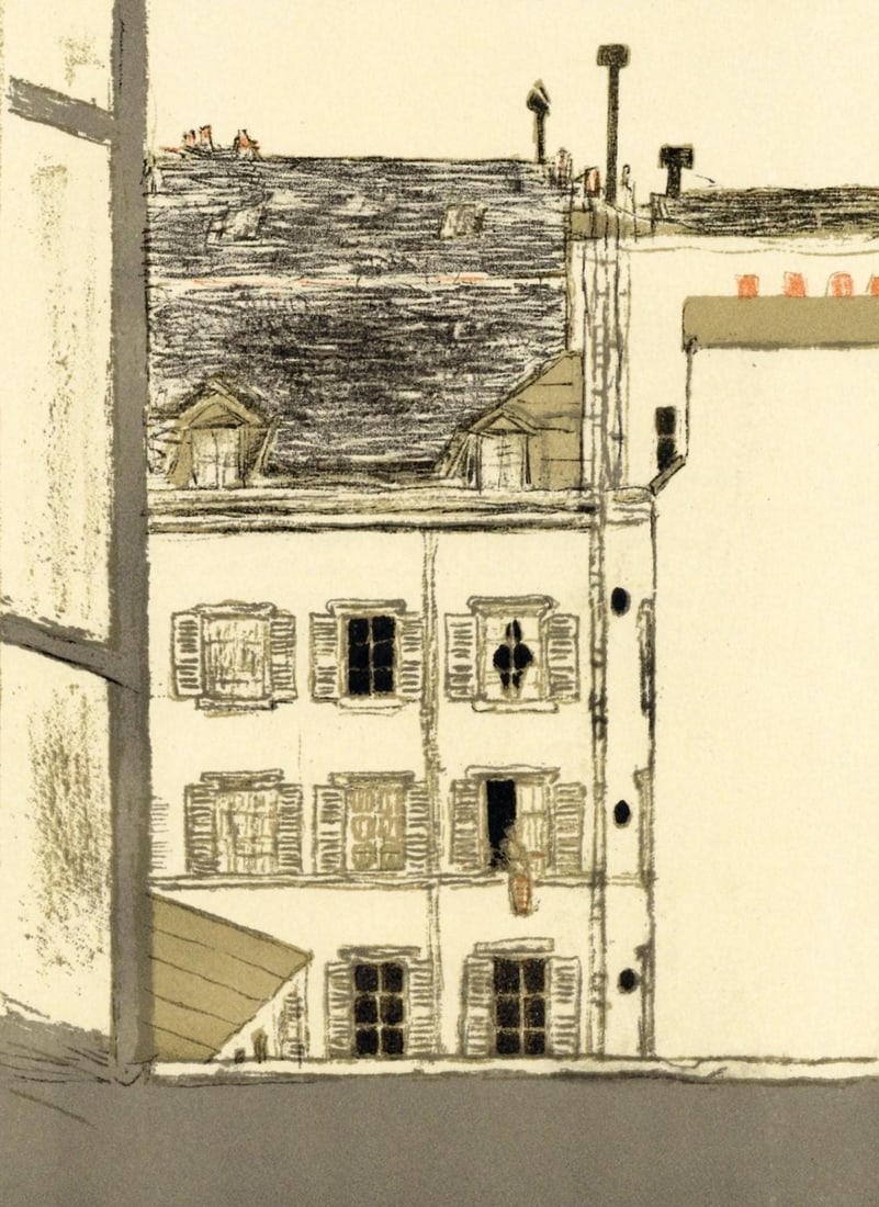 Lithograph - Pierre Bonnard - Maison dans la cour - Bonnard Lithographe - 2