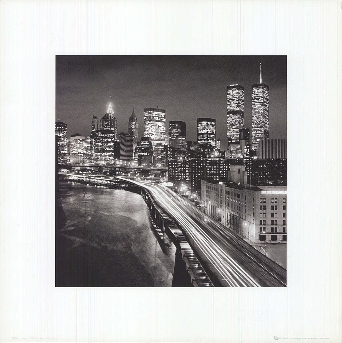 Phot ARTIST UNKNOWN New York City Skyline 15.75" x 15.75" Offset Lithograph 2003 (1 of 4)