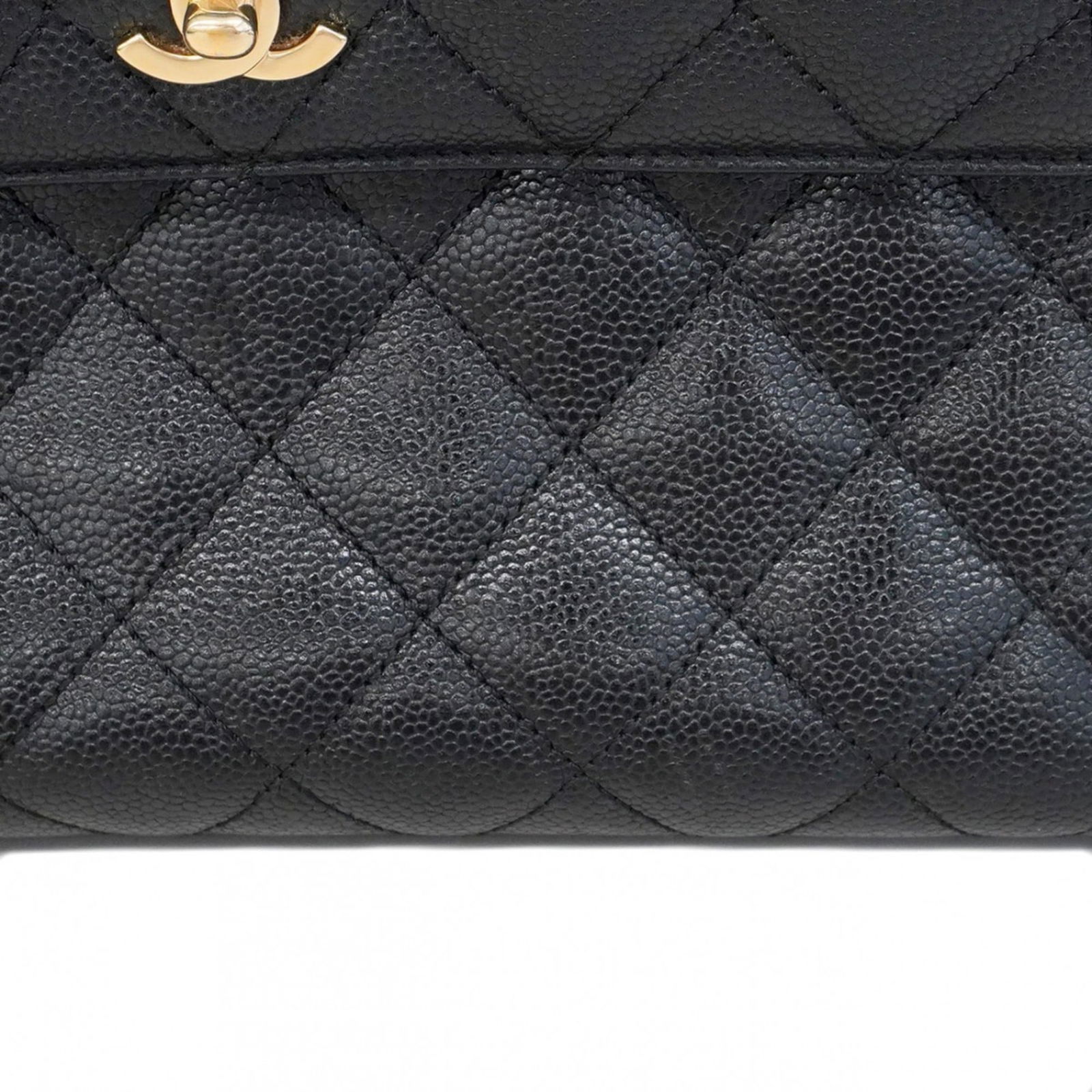 Calfskin Chanel Handbag Grained - 12