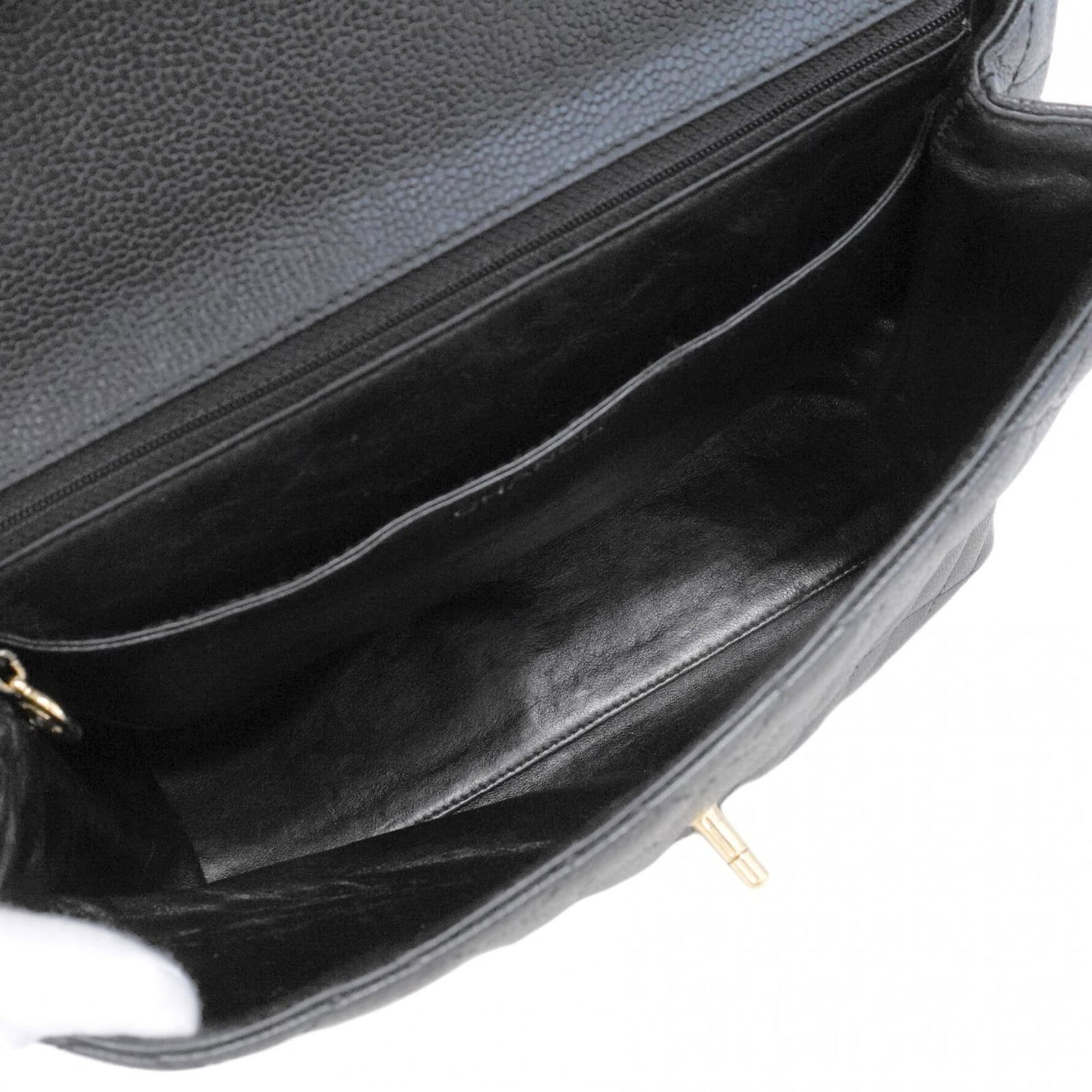 Calfskin Chanel Handbag Grained - 4