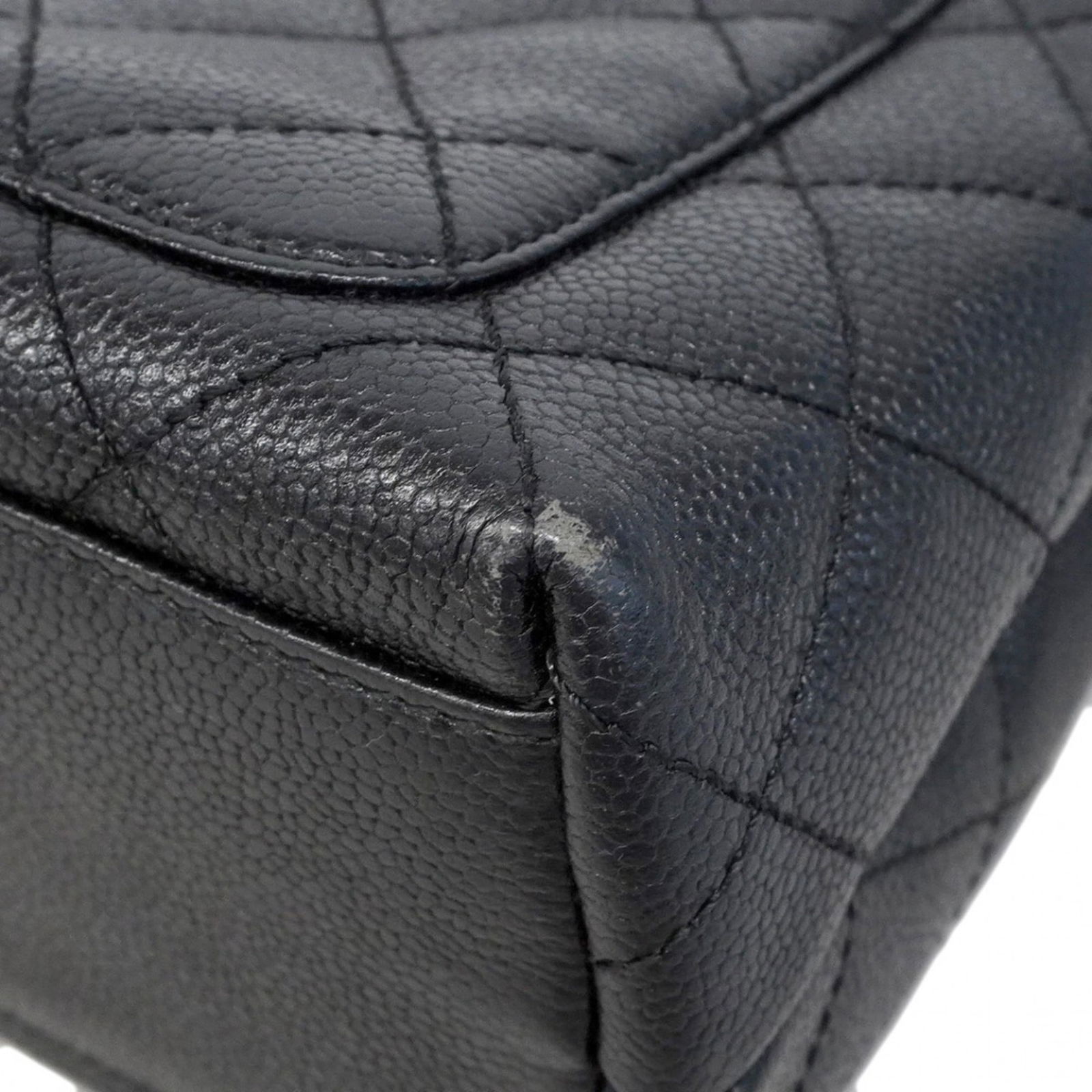 Calfskin Chanel Handbag Grained - 6