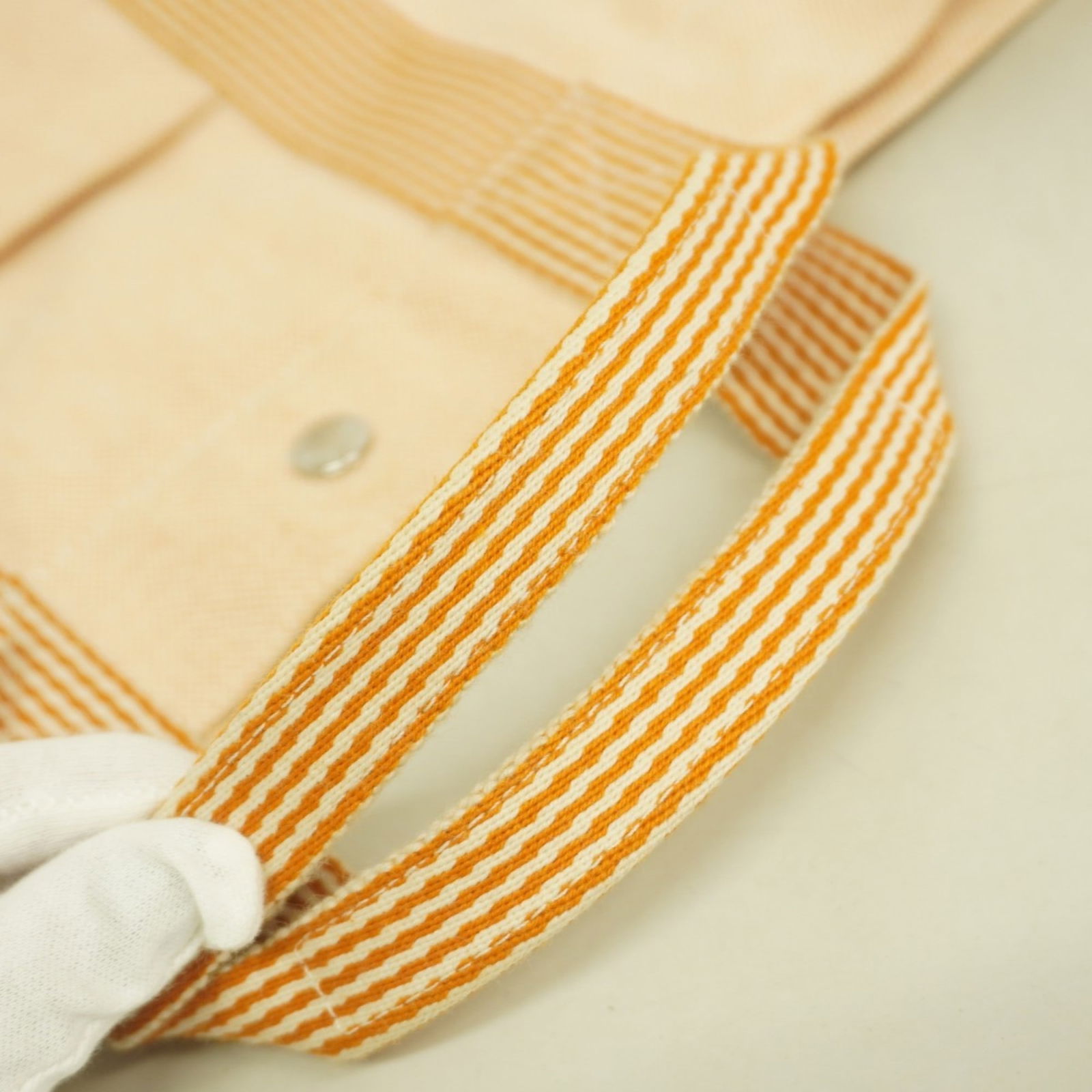 Canvas Hermes Tote Bag - 7