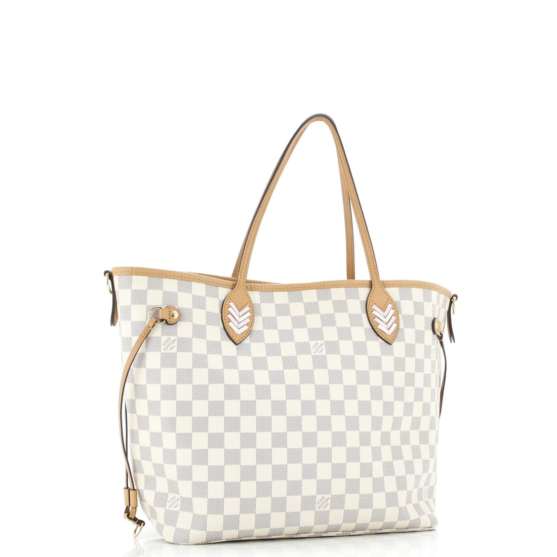 MM Louis Vuitton Neverfull NM Tote Damier with Braided Detail - 2