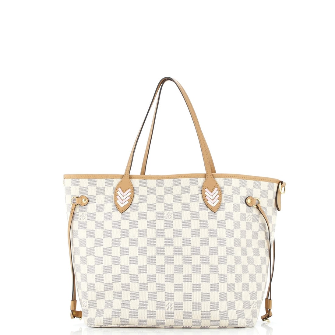 MM Louis Vuitton Neverfull NM Tote Damier with Braided Detail - 3