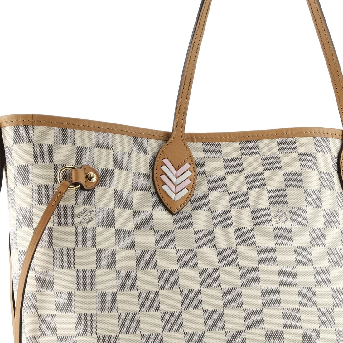 MM Louis Vuitton Neverfull NM Tote Damier with Braided Detail - 6