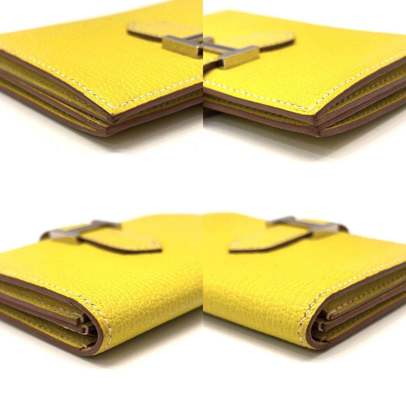 Leather Hermes Card Case Chevre - 3