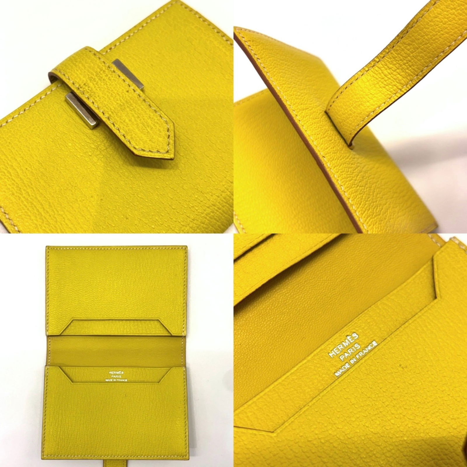 Leather Hermes Card Case Chevre - 4