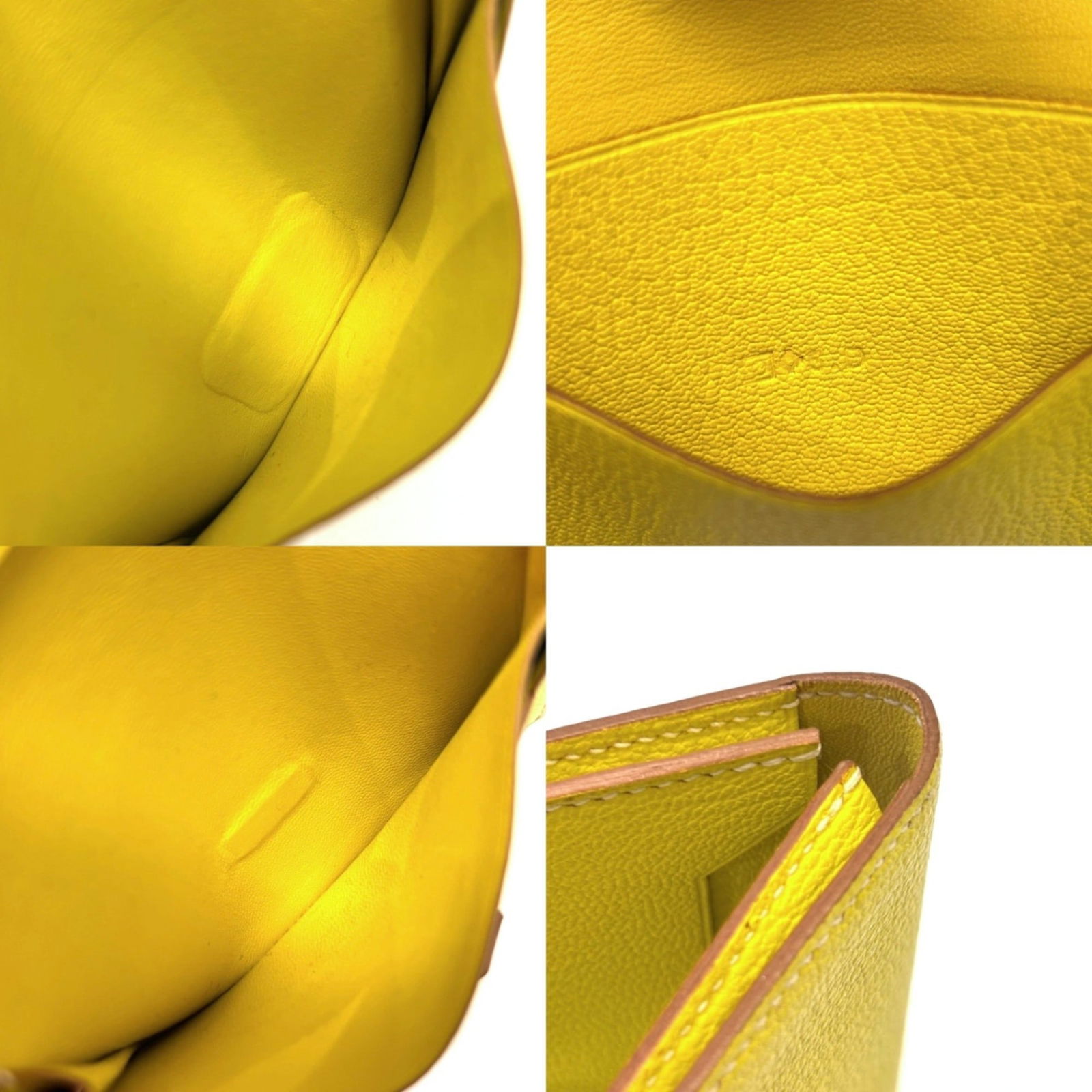 Leather Hermes Card Case Chevre - 5