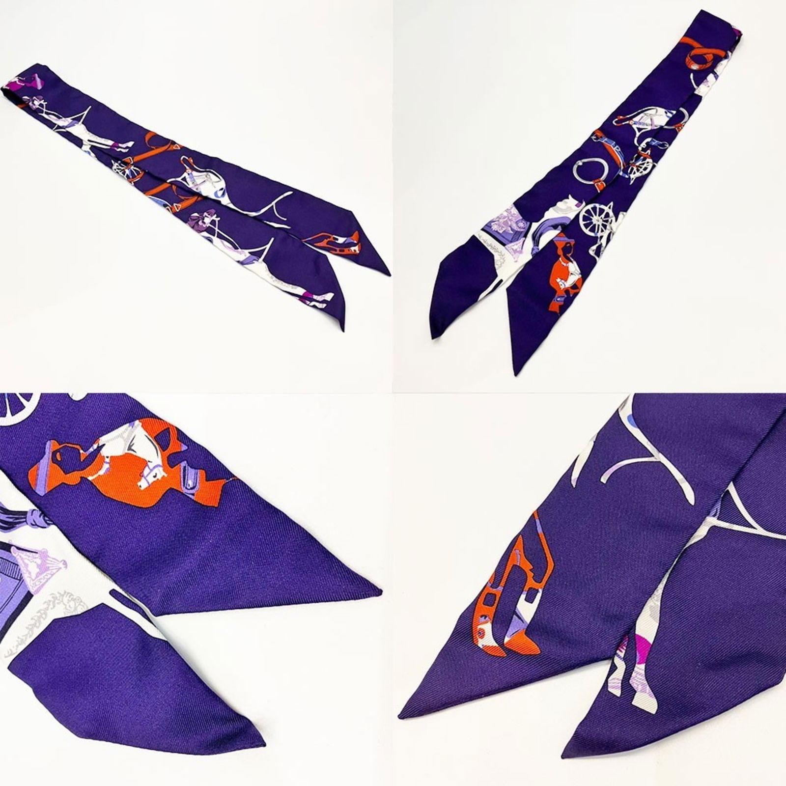 100% Hermes Scarf Silk - 3