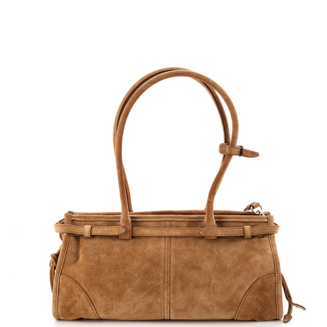 Medium Prada Bonnie Handbag Suede - 3