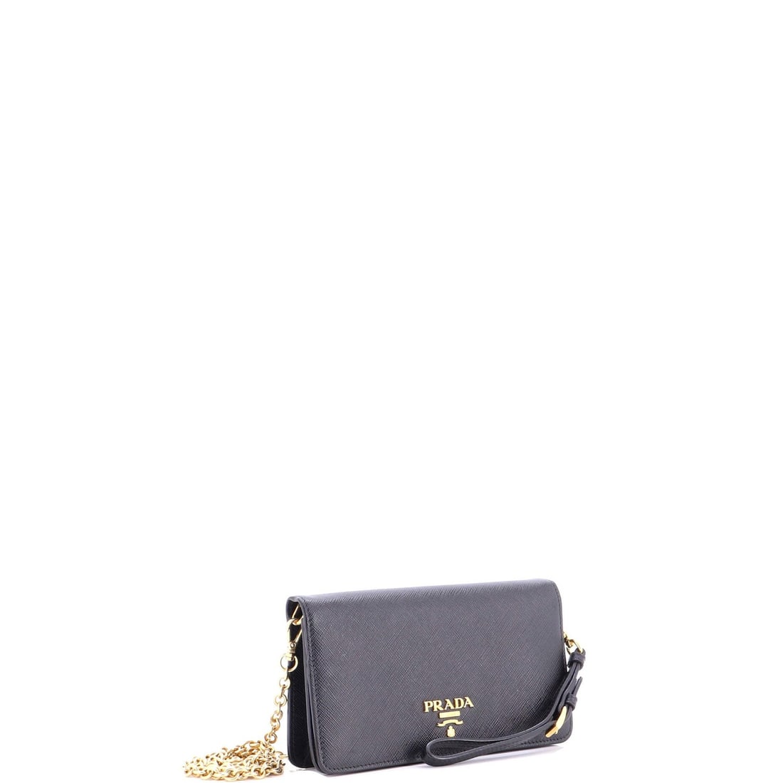 Mini Prada Wristlet Wallet on Chain Saffiano Leather - 2