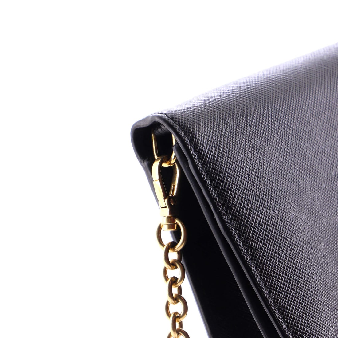 Mini Prada Wristlet Wallet on Chain Saffiano Leather - 7