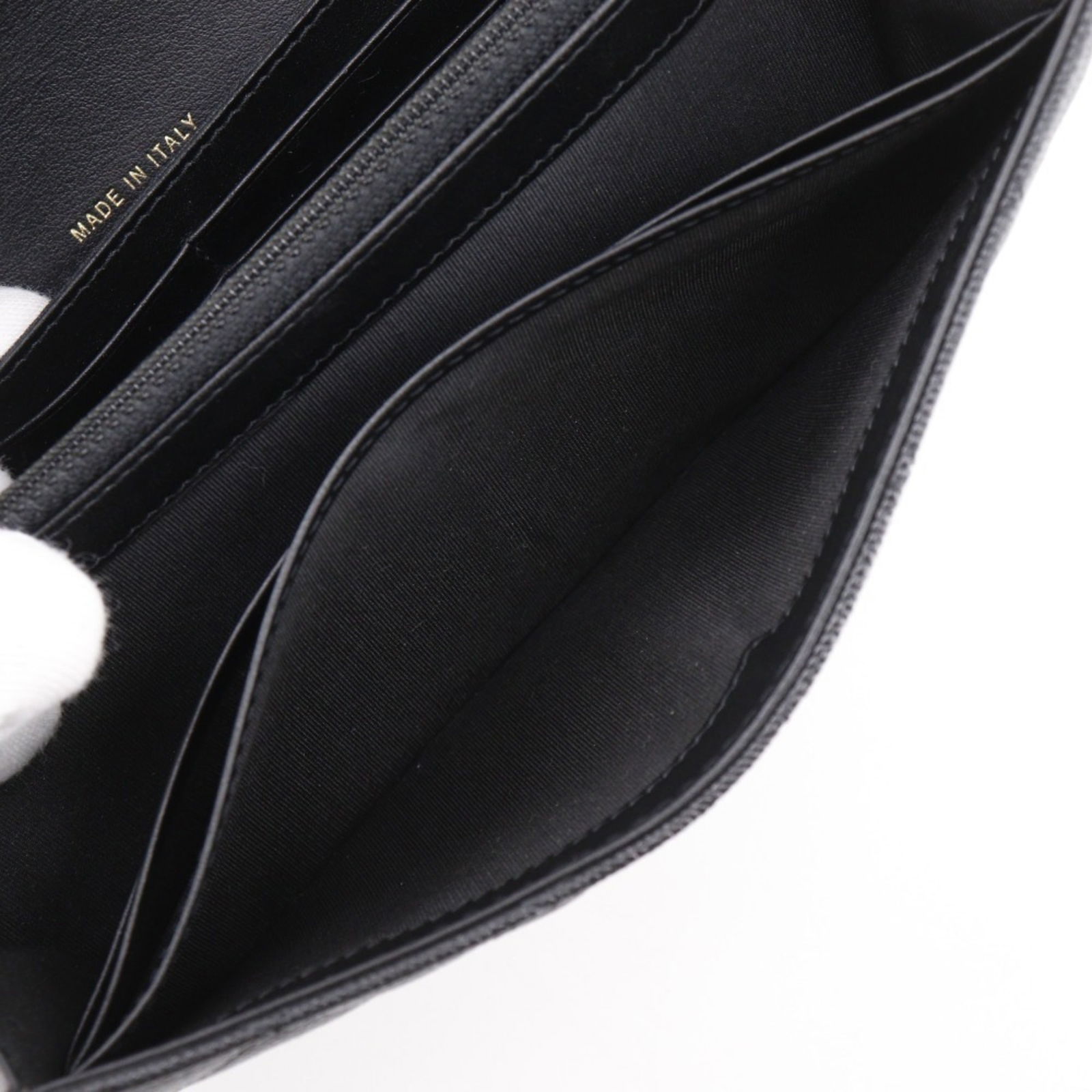 Calfskin Chanel Long Wallet (Bi-Fold) Grained - 8